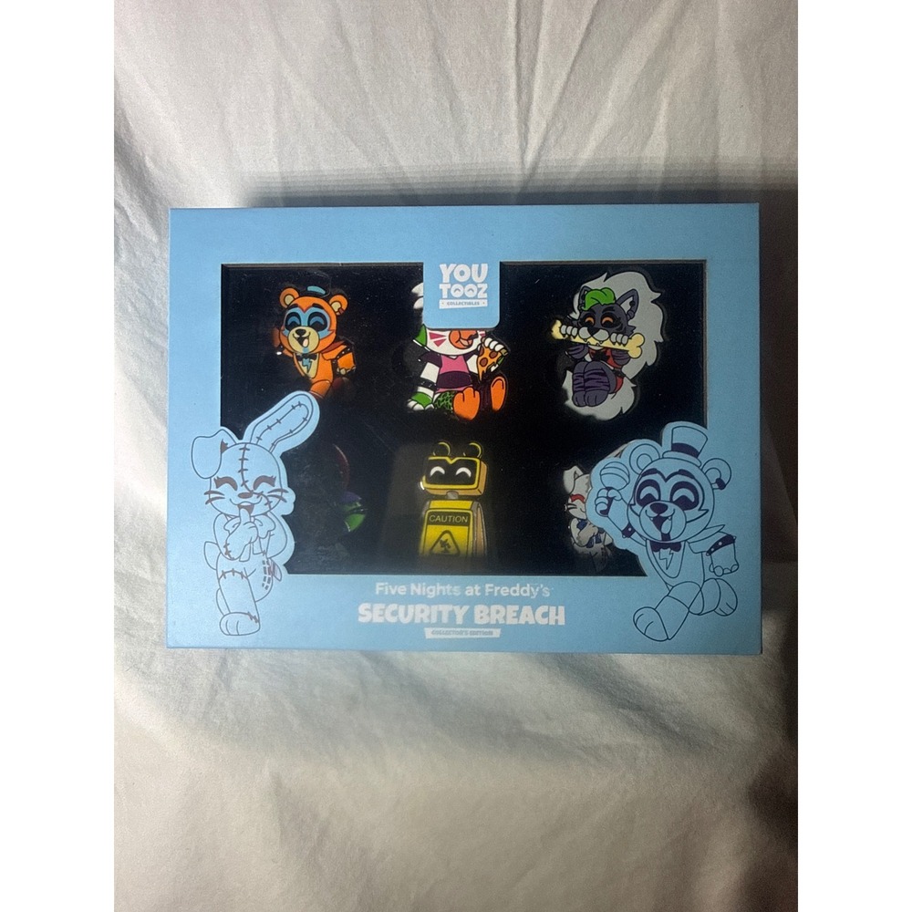 Youtooz Five Nights at Freddys Security Breach Collectors Edition 6 Pin Set FNAF